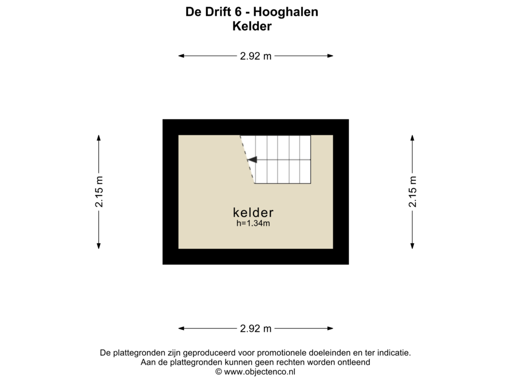 Bekijk plattegrond van KELDER van De Drift 6