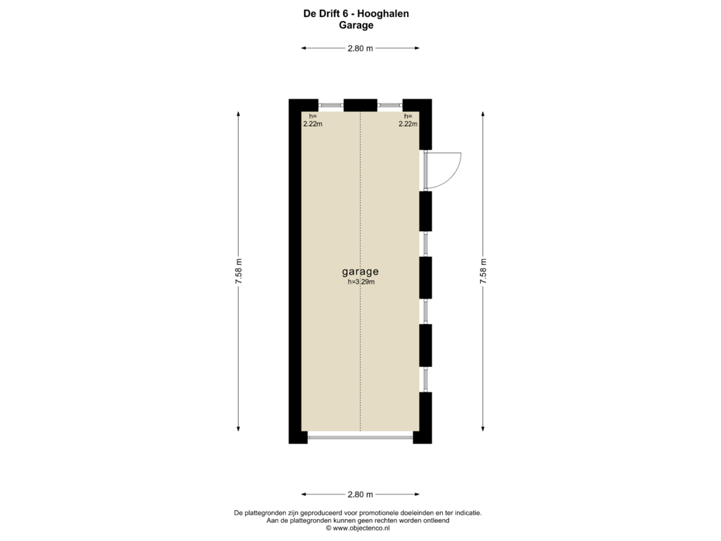 Bekijk plattegrond van GARAGE van De Drift 6