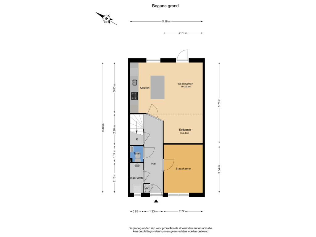 Bekijk plattegrond van Begane grond van Lenteklokjestraat 4