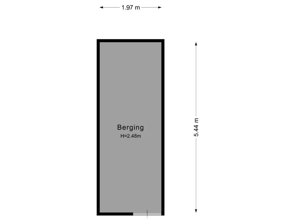 Bekijk plattegrond van Berging van De Opkamer 3