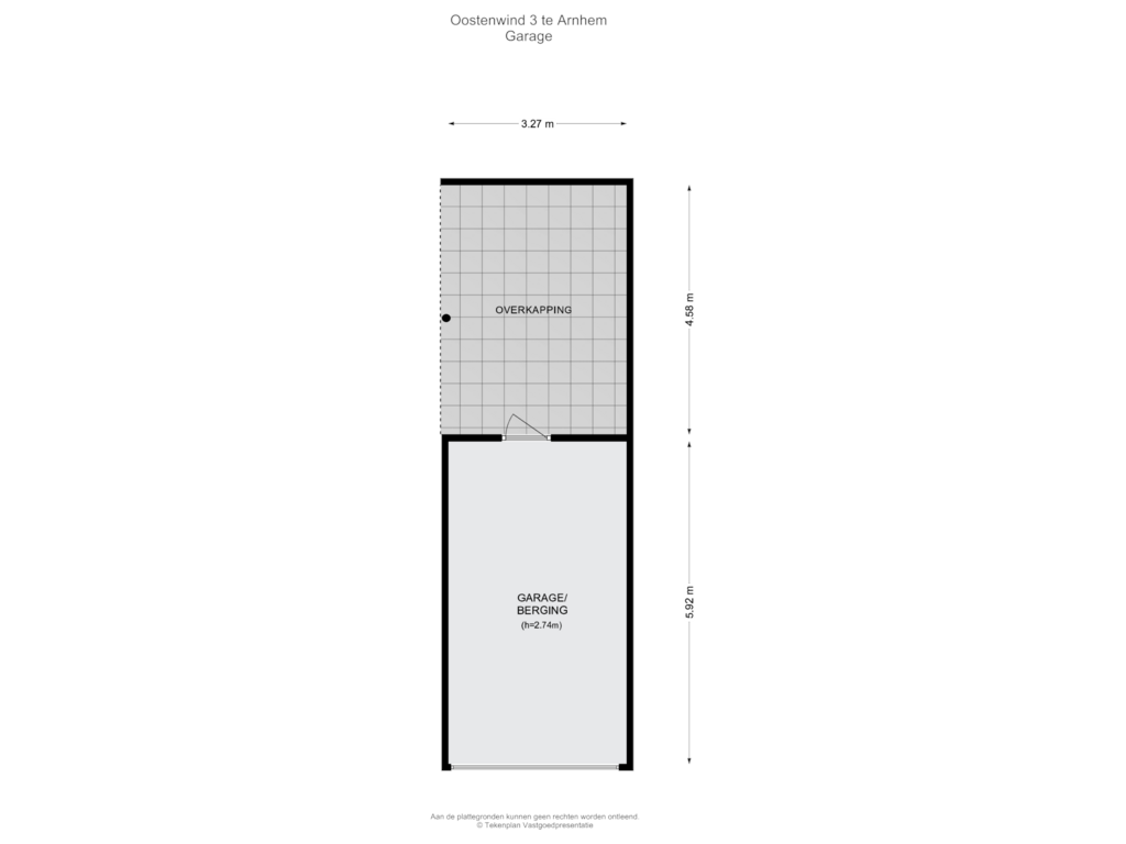 View floorplan of Garage of Oostenwind 3