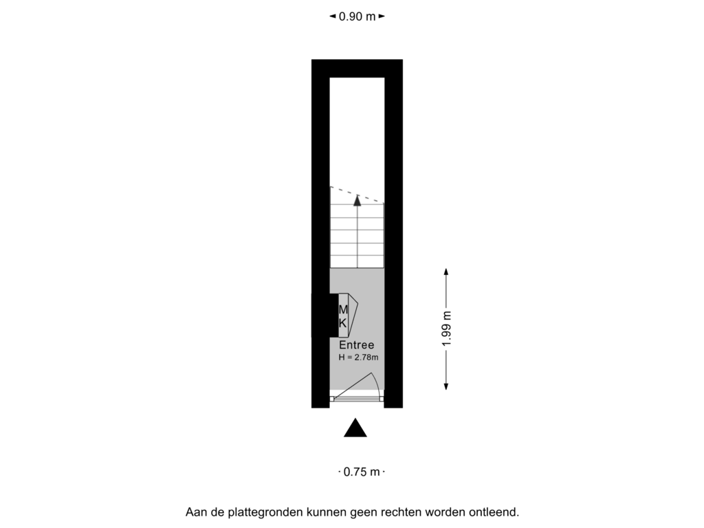 View floorplan of Begane grond of Standhasenstraat 91