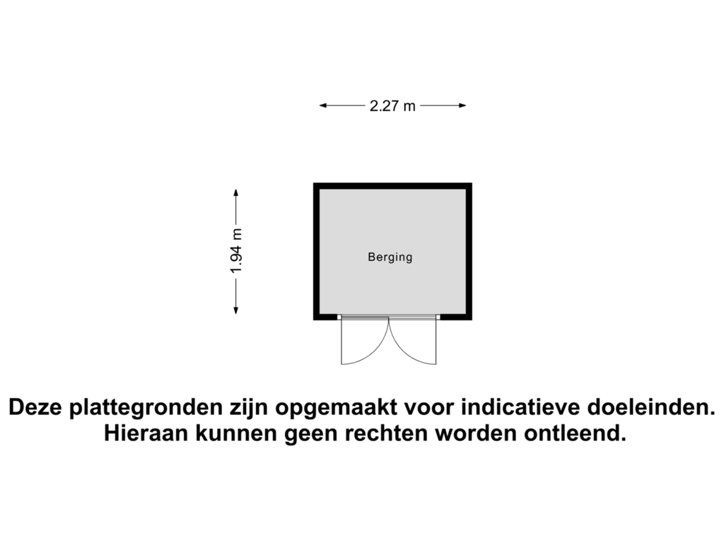 View floorplan of Berging of Jacob Marisstraat 4-B