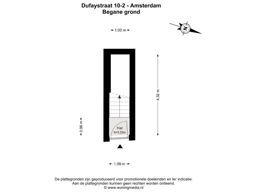 View floorplan of Begane grond of Dufaystraat 10-2