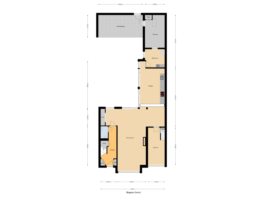 Bekijk plattegrond van Begane Grond van J A Beyerinkstraat 67