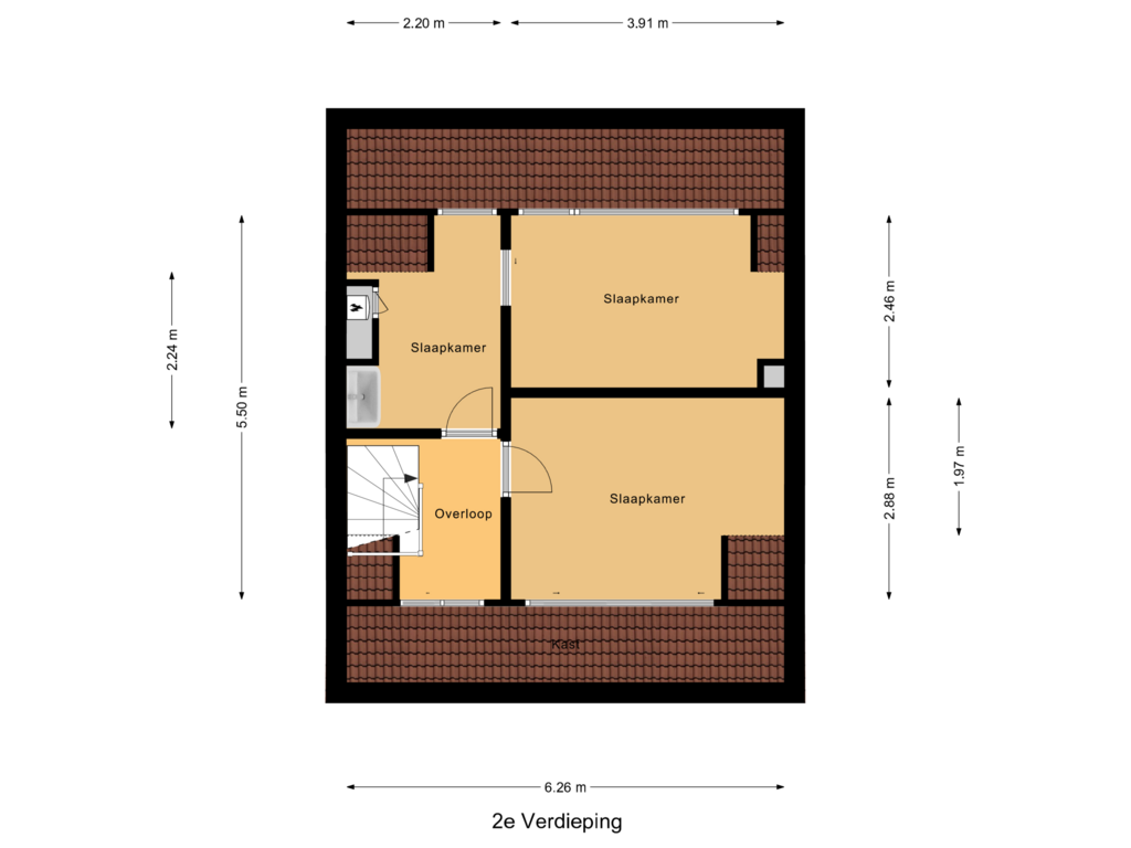 Bekijk plattegrond van 2e Verdieping van J A Beyerinkstraat 67