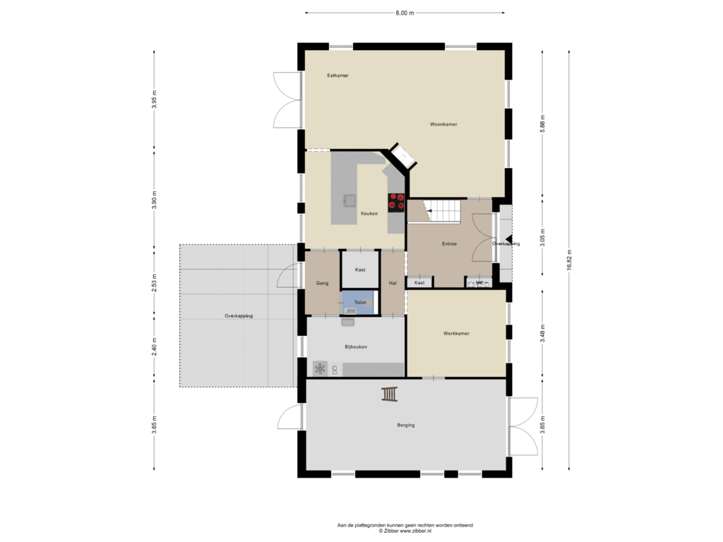 Bekijk plattegrond van Begane Grond van Schoordijk 1