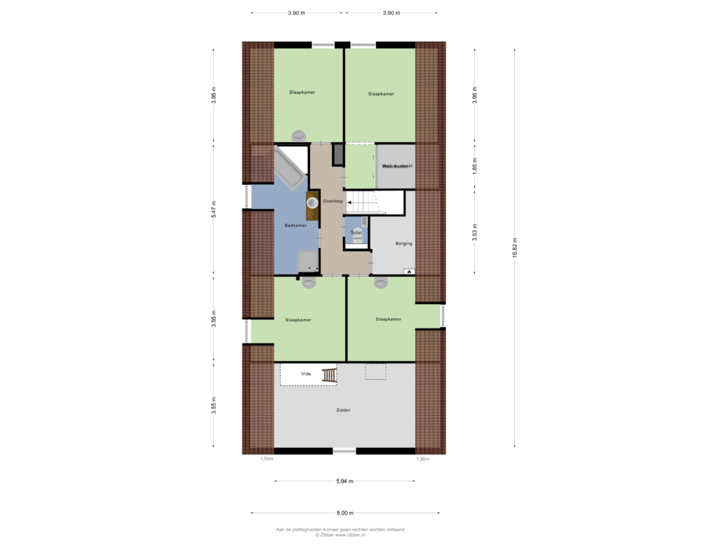 Bekijk plattegrond van Eerste Verdieping van Schoordijk 1