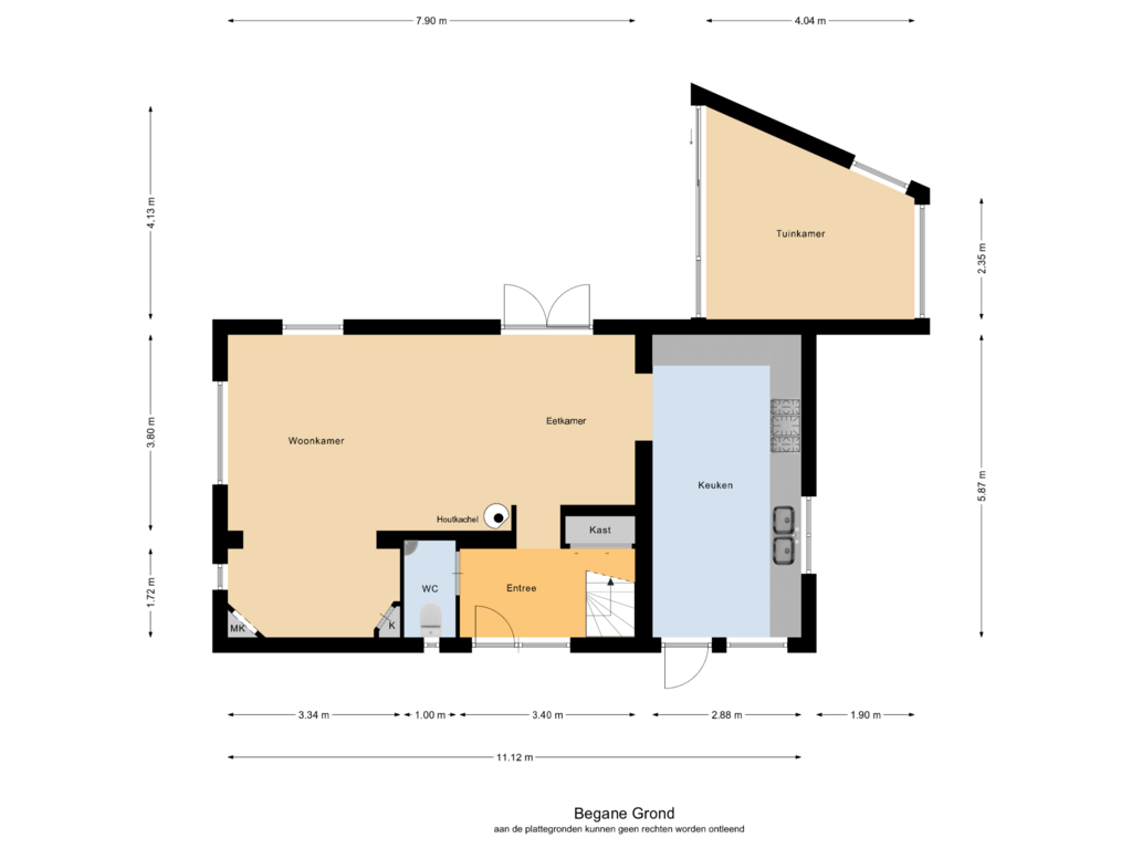 Bekijk plattegrond van Begane Grond van Buntwal 2