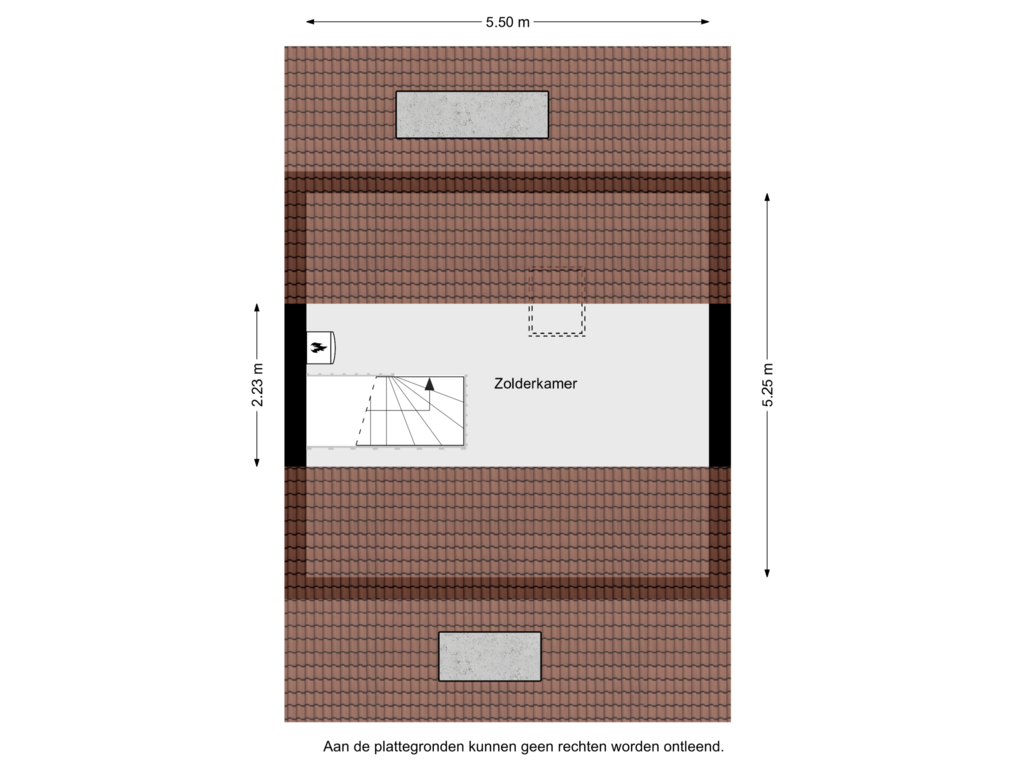 Bekijk plattegrond van 2e Verdieping van Sybren Valkemastrjitte 5