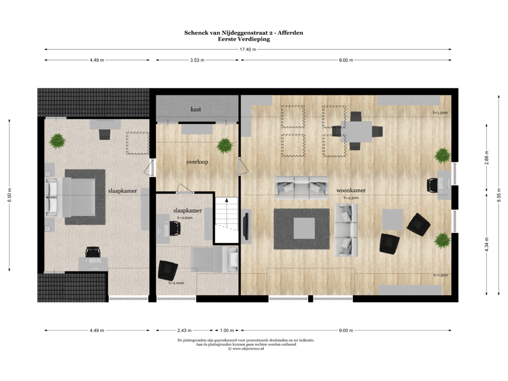 Bekijk plattegrond van Eerste Verdieping van Schenck van Nijdeggenstraat 2