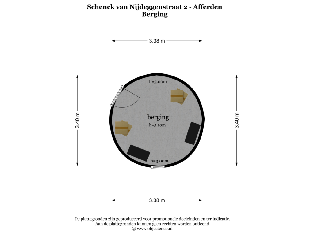 Bekijk plattegrond van Berging van Schenck van Nijdeggenstraat 2