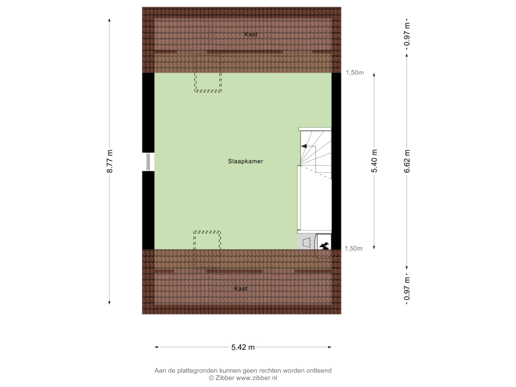 View floorplan of Tweede Verdieping of Hopveld 27