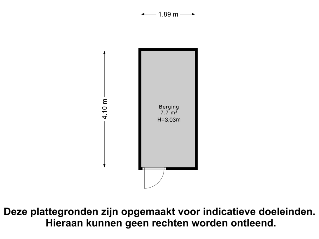 Bekijk plattegrond van Berging van Burgemeester van Alphenstraat 59-F7