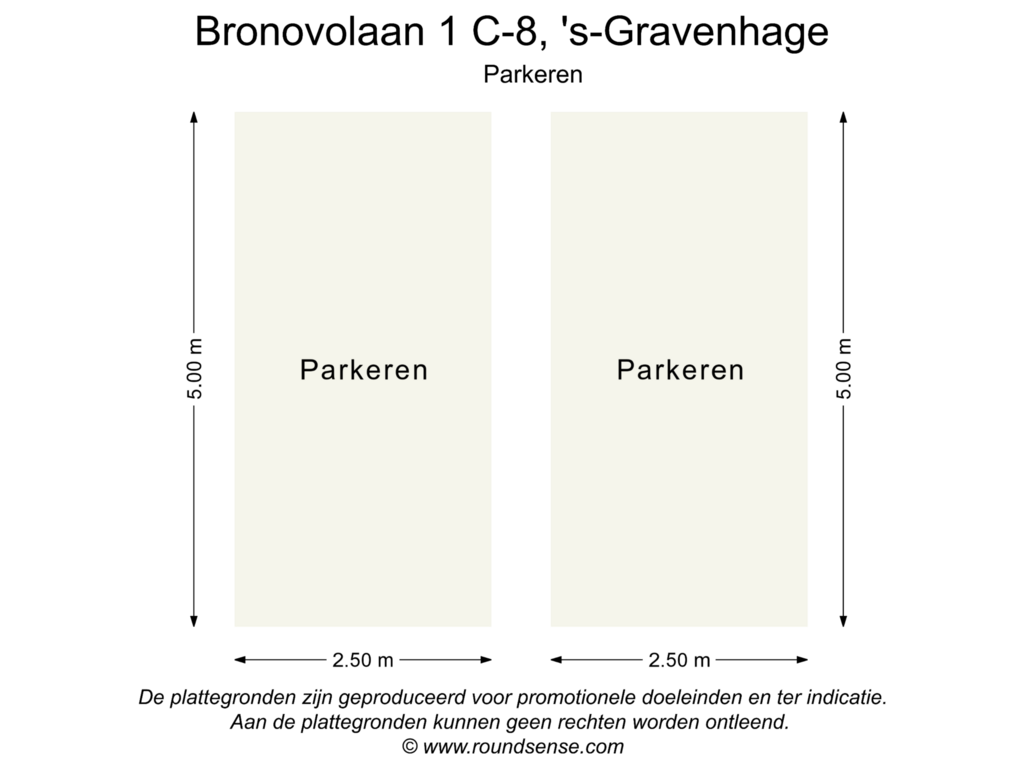 View floorplan of Parkeren of Bronovolaan 1-C8