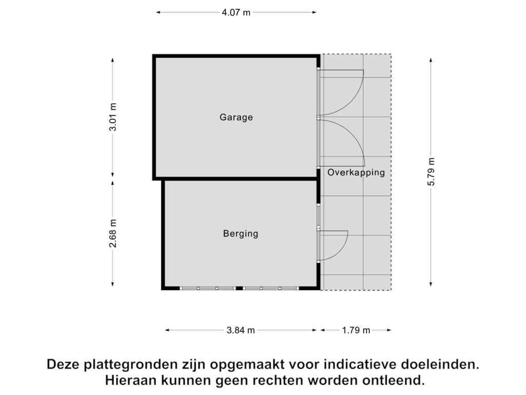 View floorplan of Garage of Oude Deldenseweg 7