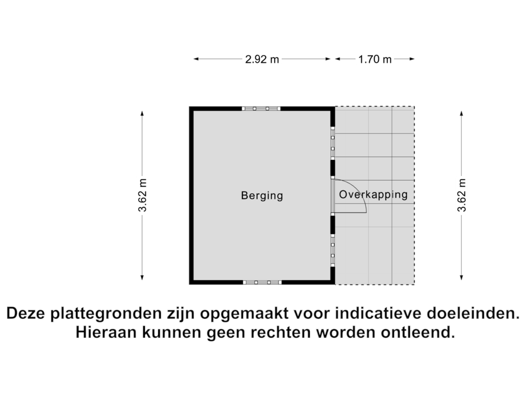 View floorplan of Berging of Oude Deldenseweg 7