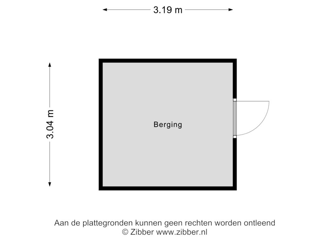 Bekijk plattegrond van Berging van Noord-Ooststraat 1