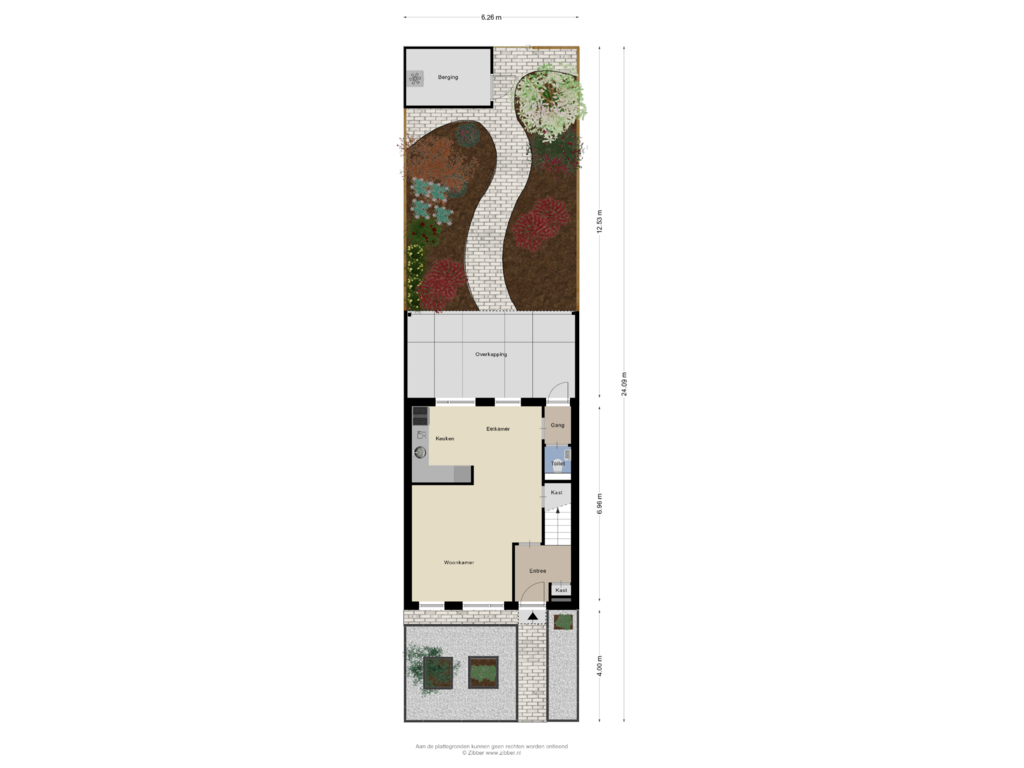 Bekijk plattegrond van Begane Grond Tuin van Schout Diercxlaan 19