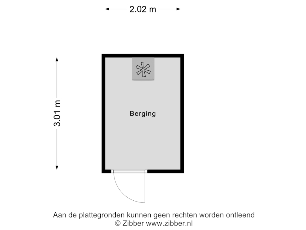 Bekijk plattegrond van Berging van Schout Diercxlaan 19