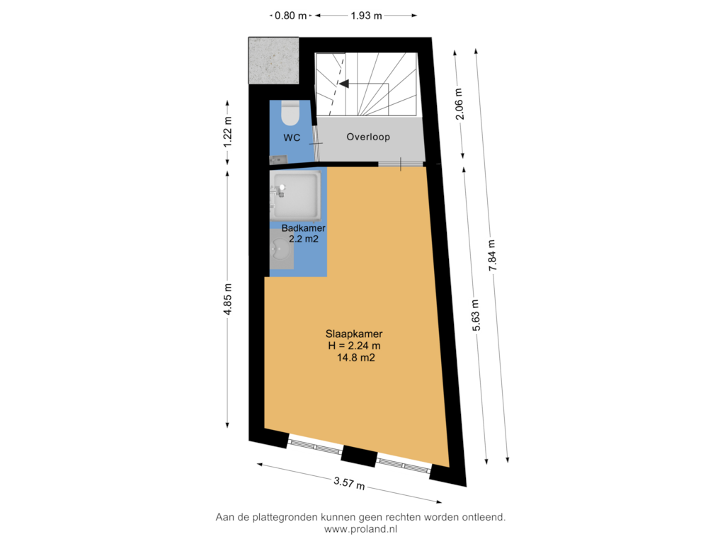 Bekijk plattegrond van 1e Verdieping van Gedempte Pol 4