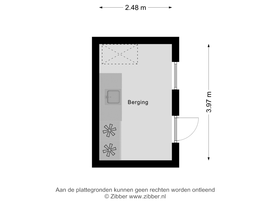 Bekijk plattegrond van Berging van Brandenburglaan 46