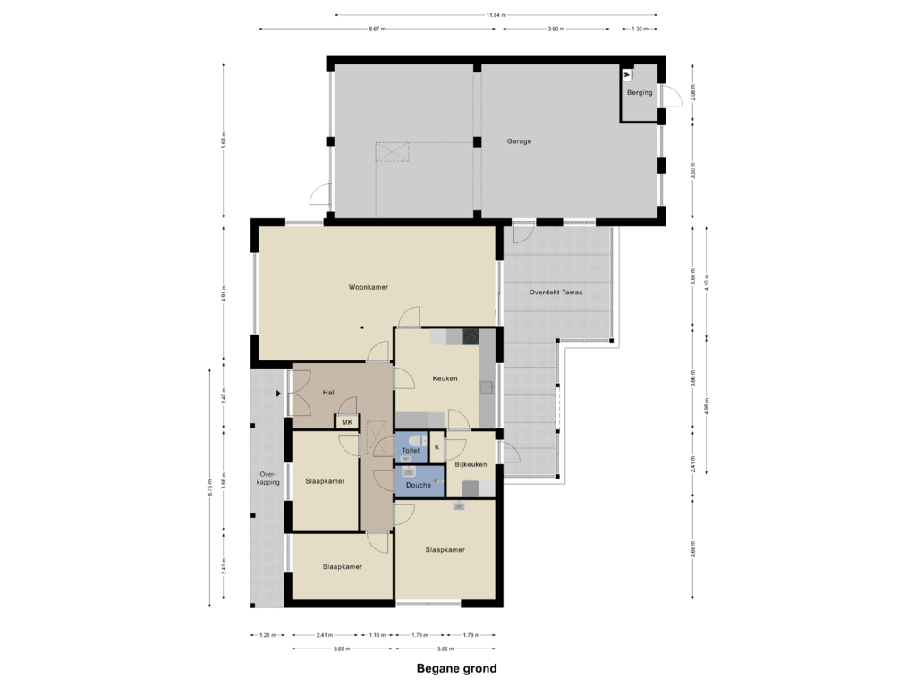 Bekijk plattegrond van Begane grond van Koppelstraat 13