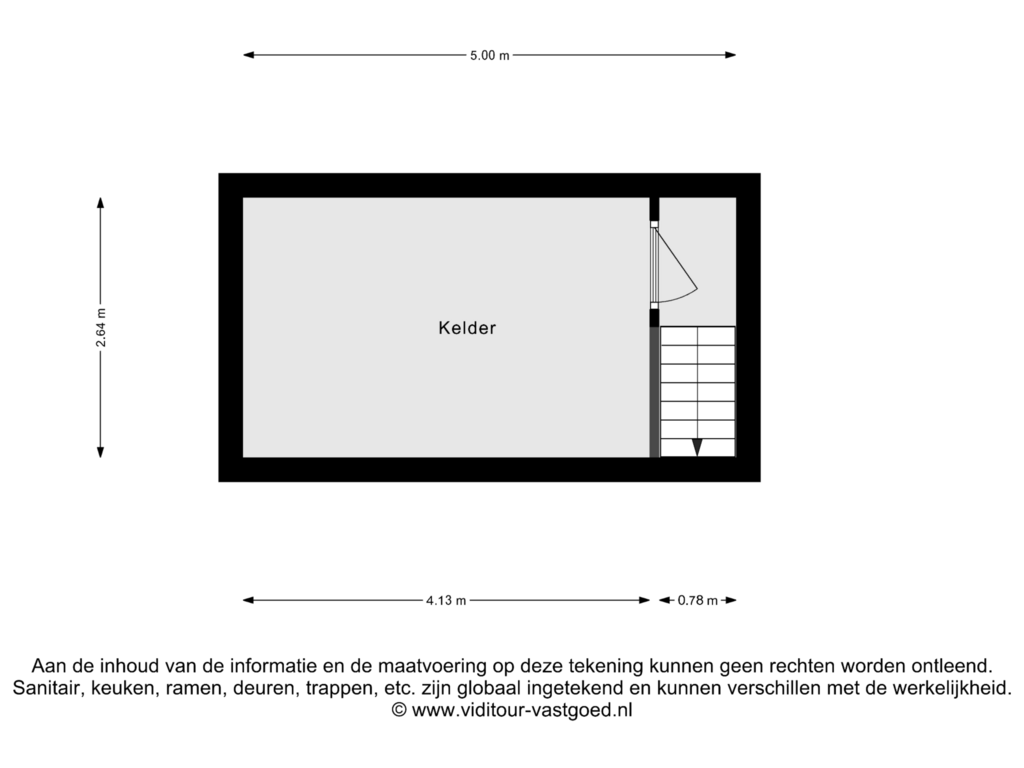 Bekijk plattegrond van Kelder van Bredaseweg 77