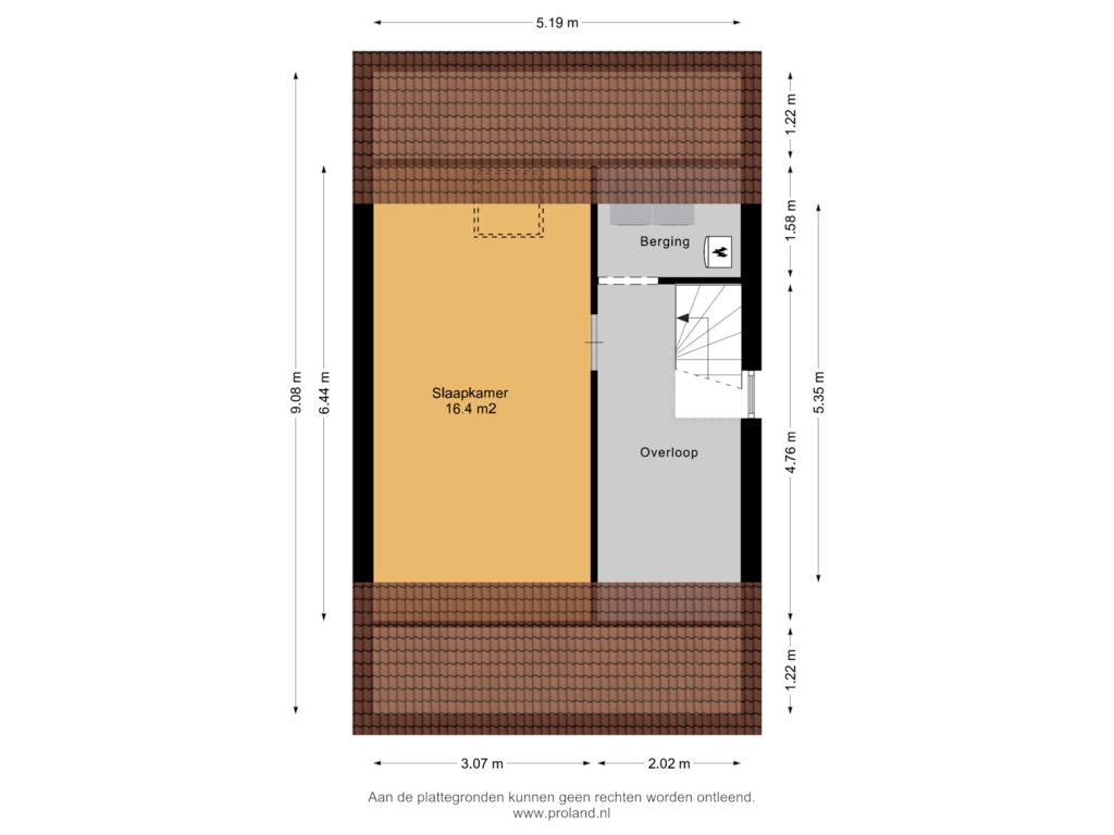 View floorplan of 2e Verdieping of Kooistukken 72