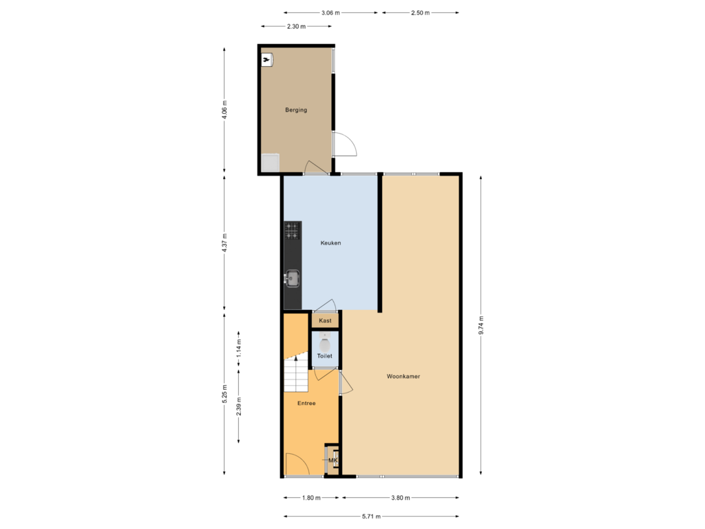 Bekijk plattegrond van Begane grond van D.S. Bangmastrjitte 30