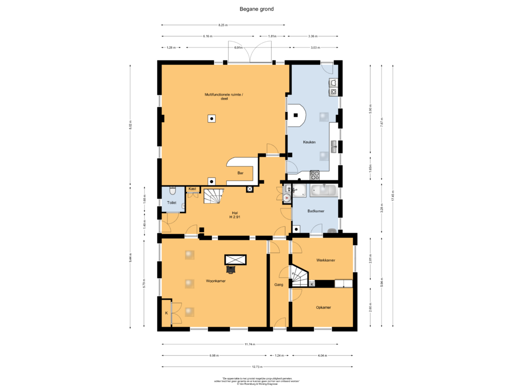 Bekijk plattegrond van Begane grond van Aaldert 9