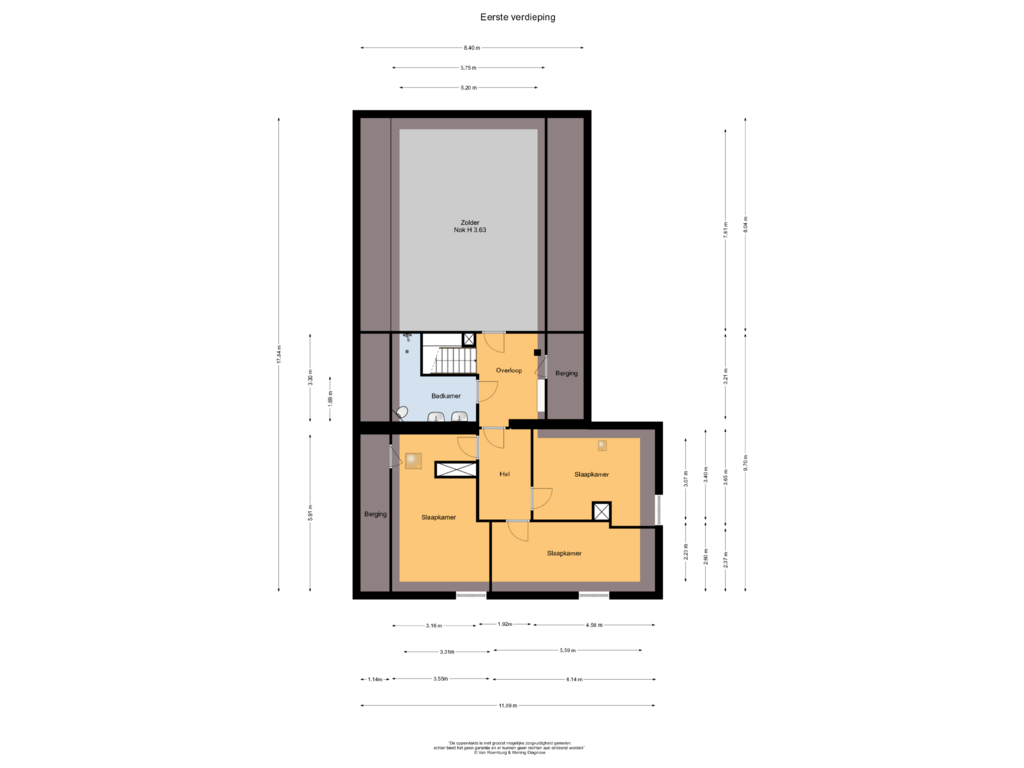 Bekijk plattegrond van Eerste verdieping van Aaldert 9