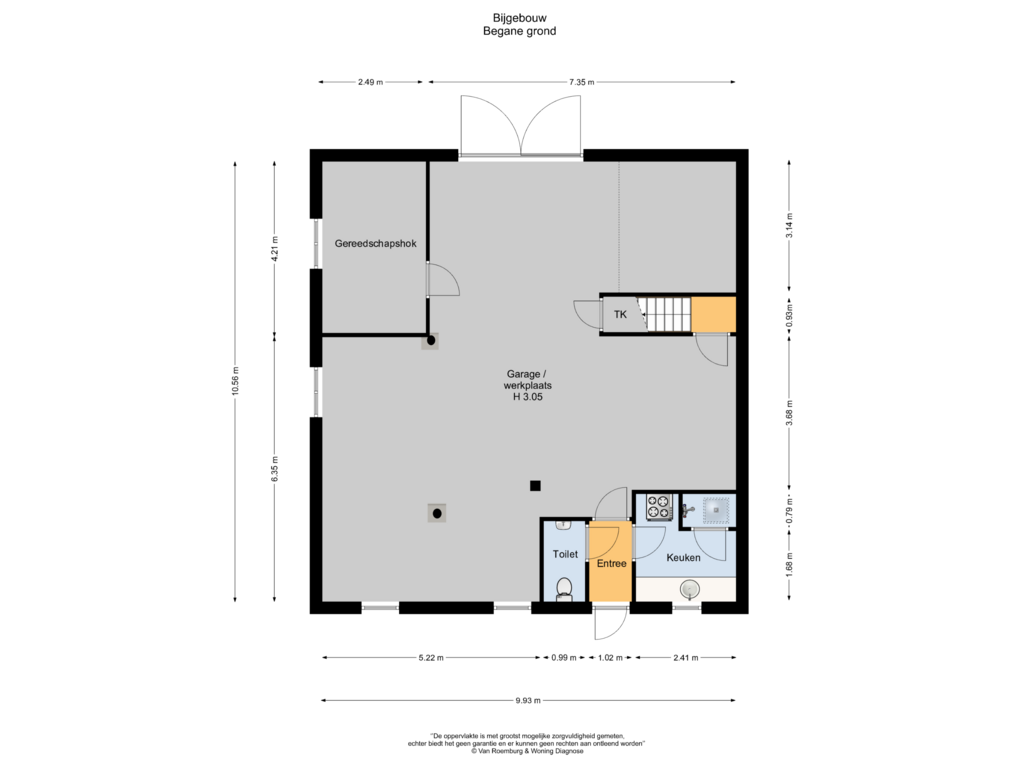 Bekijk plattegrond van Bijgebouw van Aaldert 9