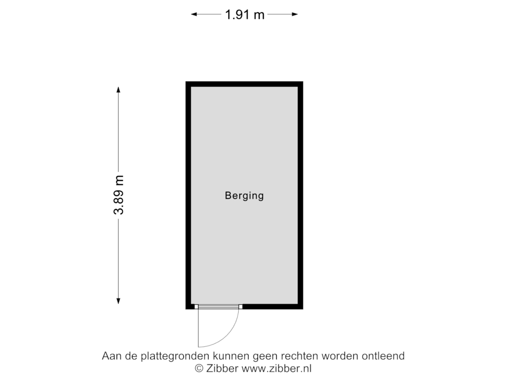 Bekijk plattegrond van Berging van Heeghtakker 54