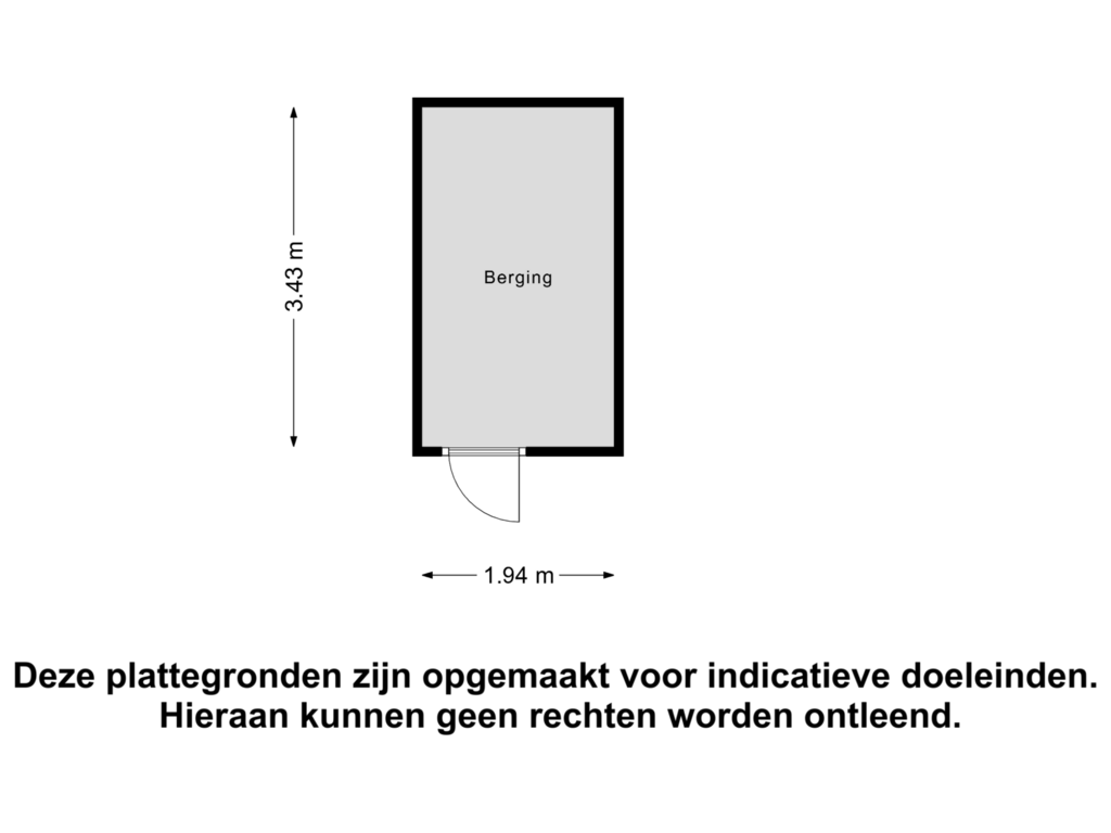 Bekijk plattegrond van Berging van Lobeliastraat 12