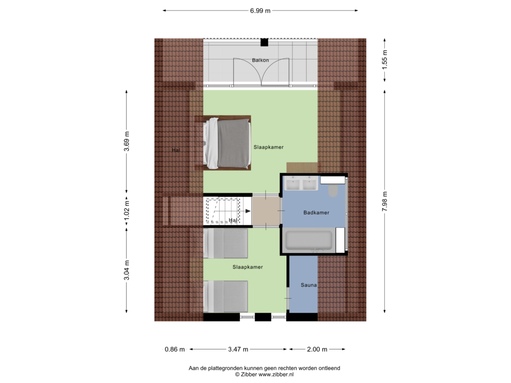 View floorplan of Eerste Verdieping of Koskampweg 3-56