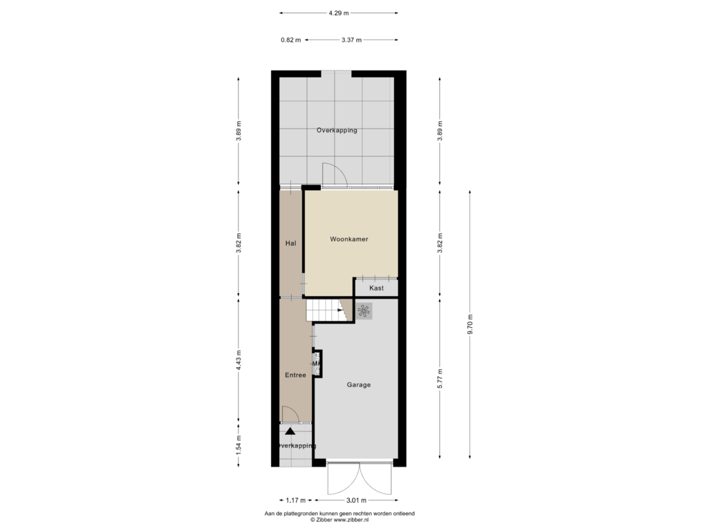 Bekijk plattegrond van Begane grond van Ypelobrink 109