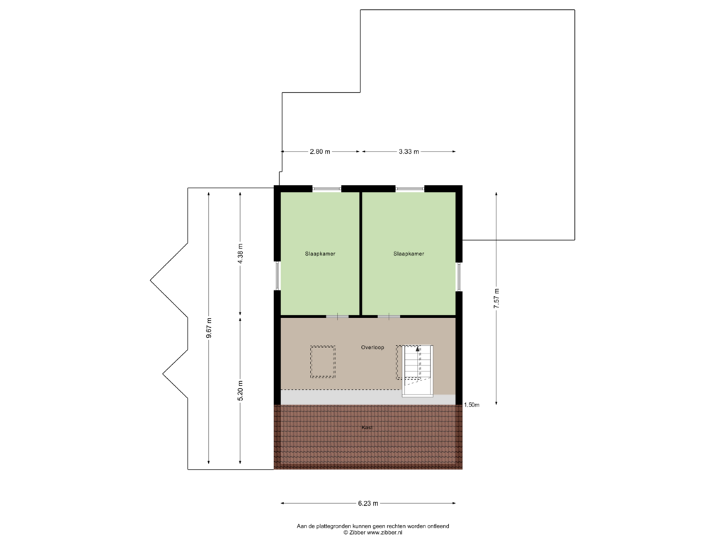 View floorplan of Eerste Verdieping of Kastanjelaan 6