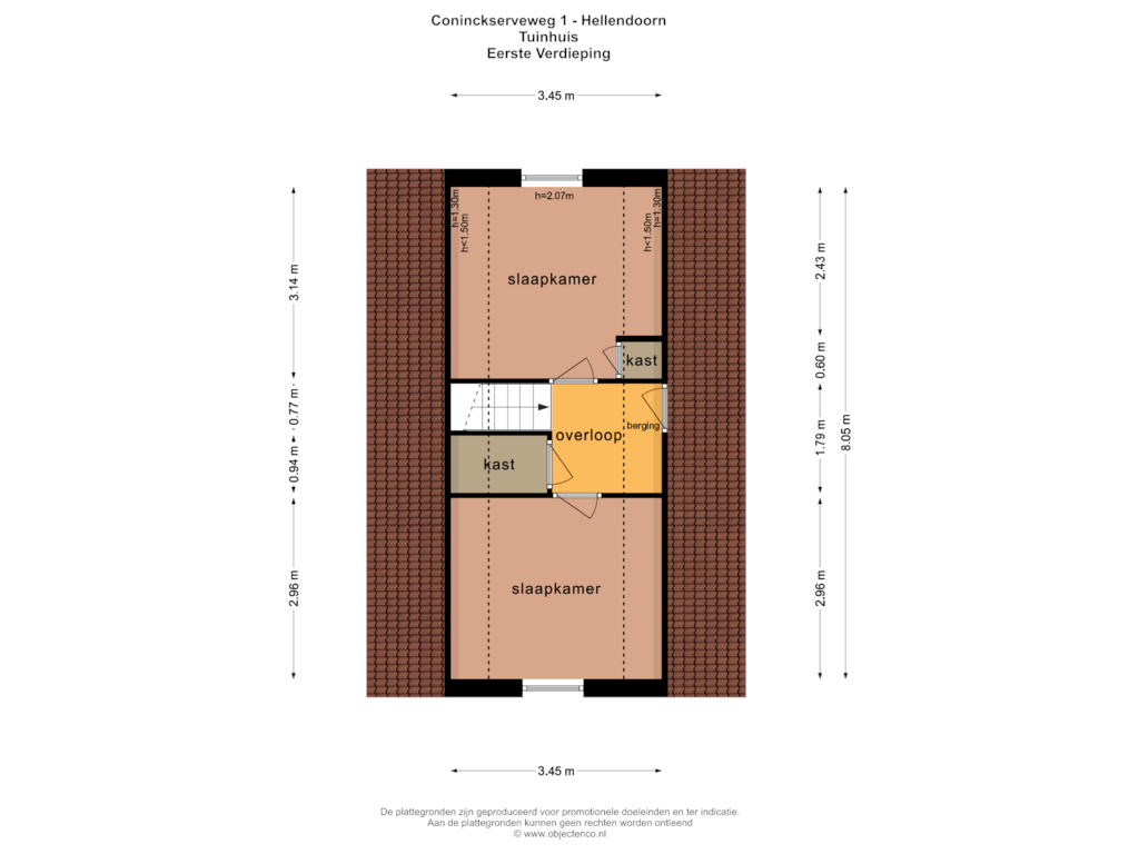 Bekijk plattegrond van TUINHUIS EV van Coninckserveweg 1