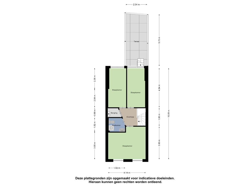 Bekijk plattegrond van Eerste Verdieping van Pieter de la Courtstraat 17