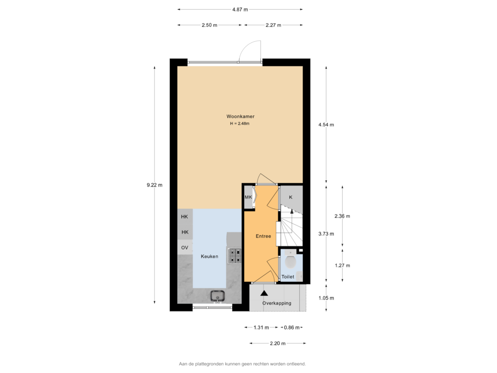 Bekijk plattegrond van Begane Grond van Guldendreef 66