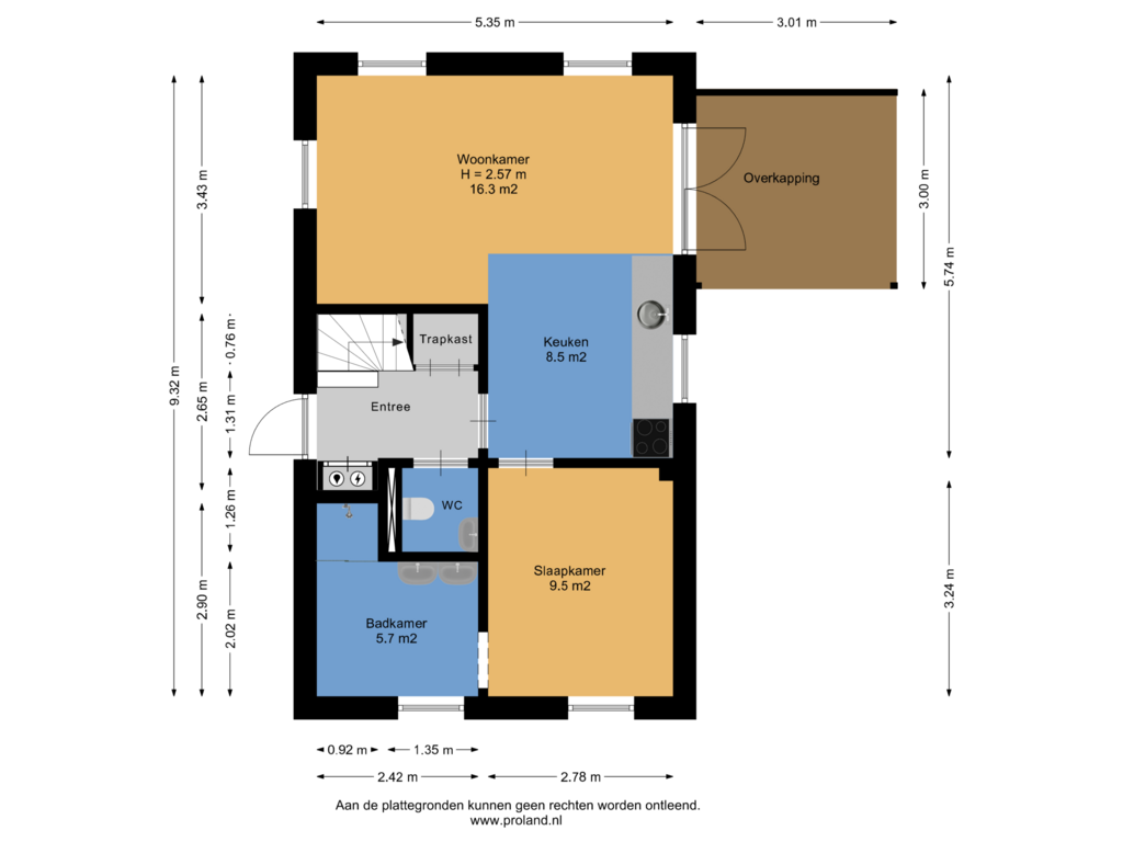 View floorplan of Begane Grond of Verlengde Vennen 19