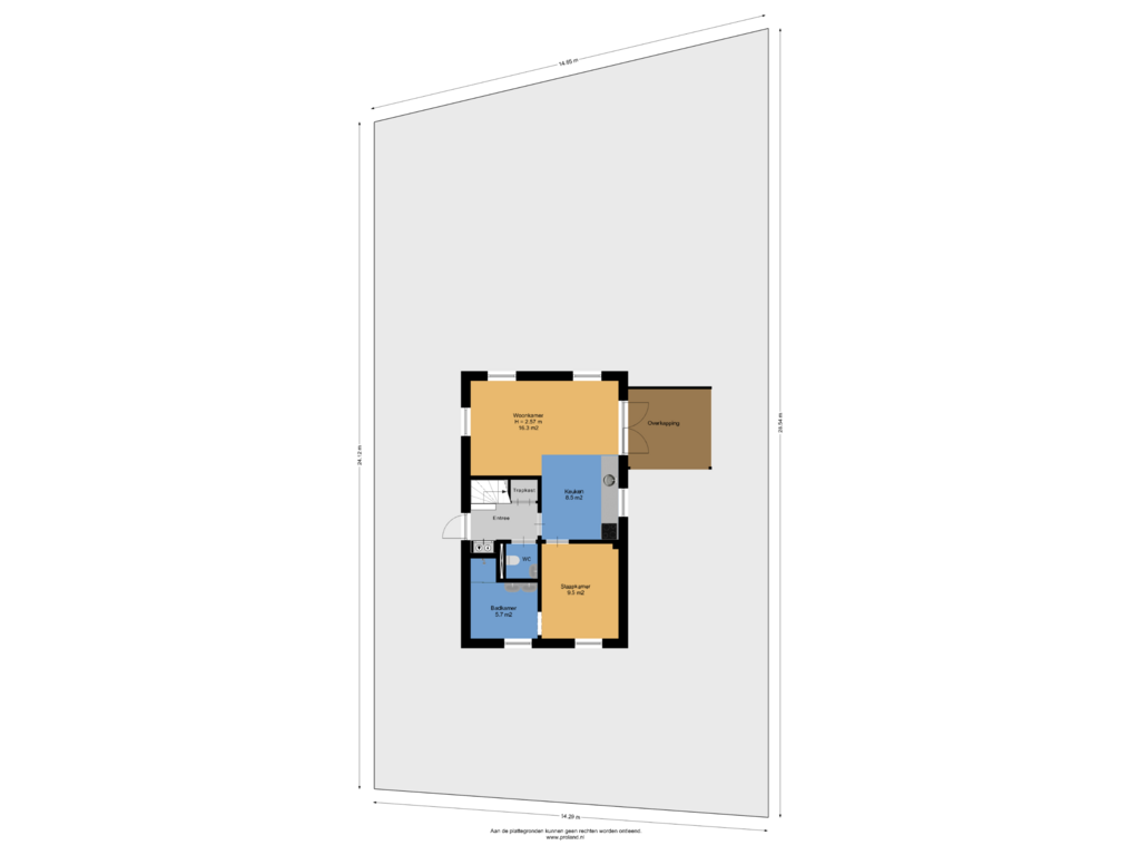 View floorplan of Begane Grond Met Kavel of Verlengde Vennen 19