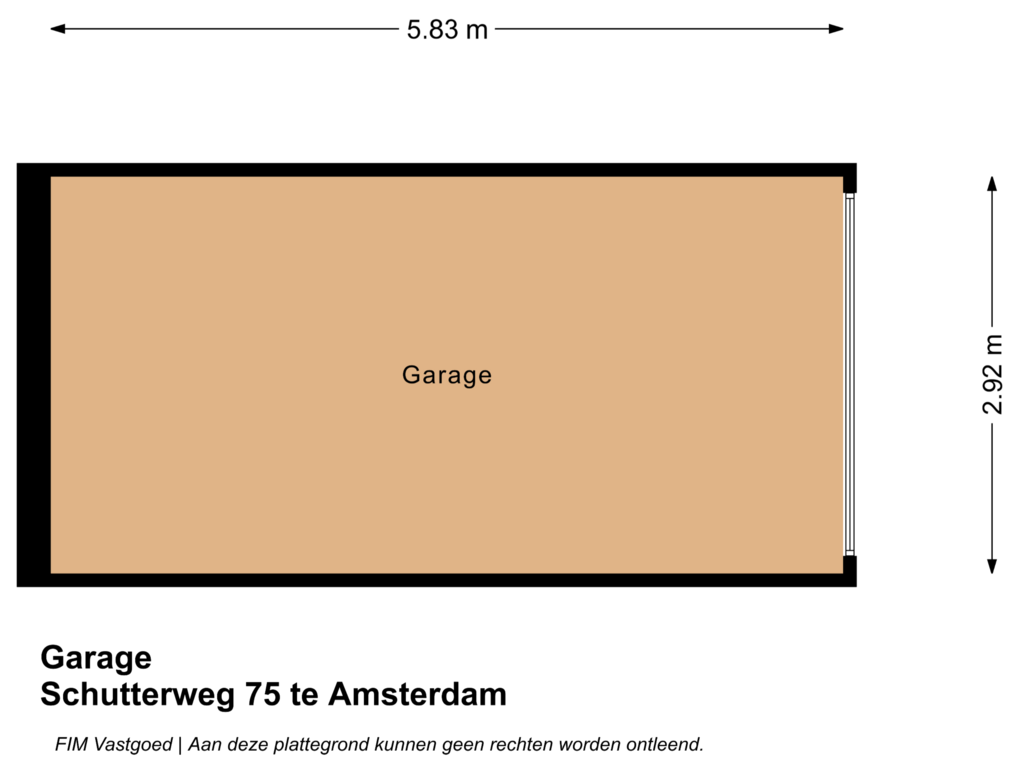 Bekijk plattegrond van Garage van Schutterweg 75