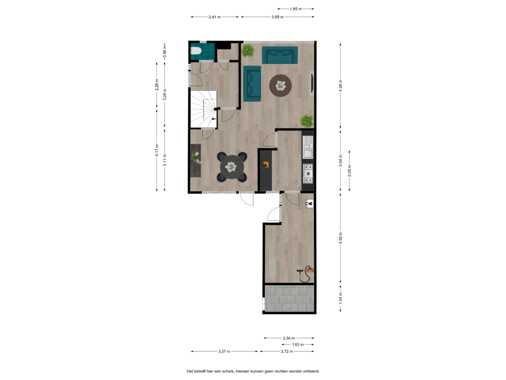 Bekijk plattegrond van Begane grond van Gevelsteen 25