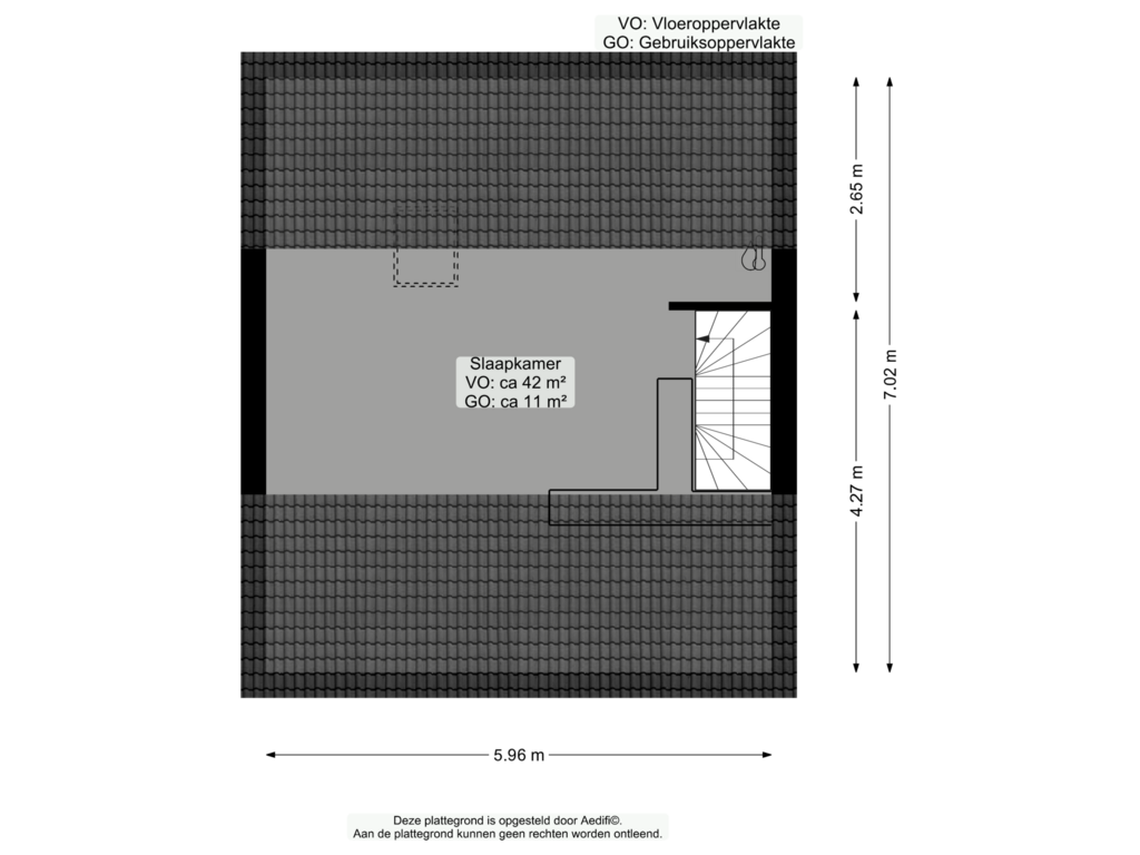 View floorplan of Tweede verdieping of Breukenweg 23