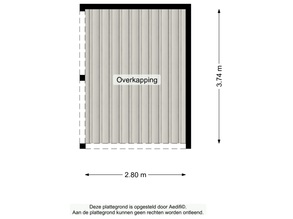 View floorplan of Overkapping of Breukenweg 23