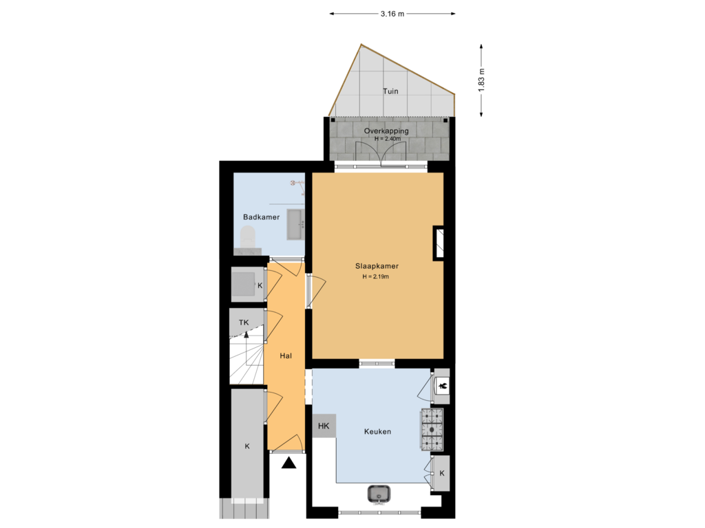 Bekijk plattegrond van Situatie van Adelaarstraat 41