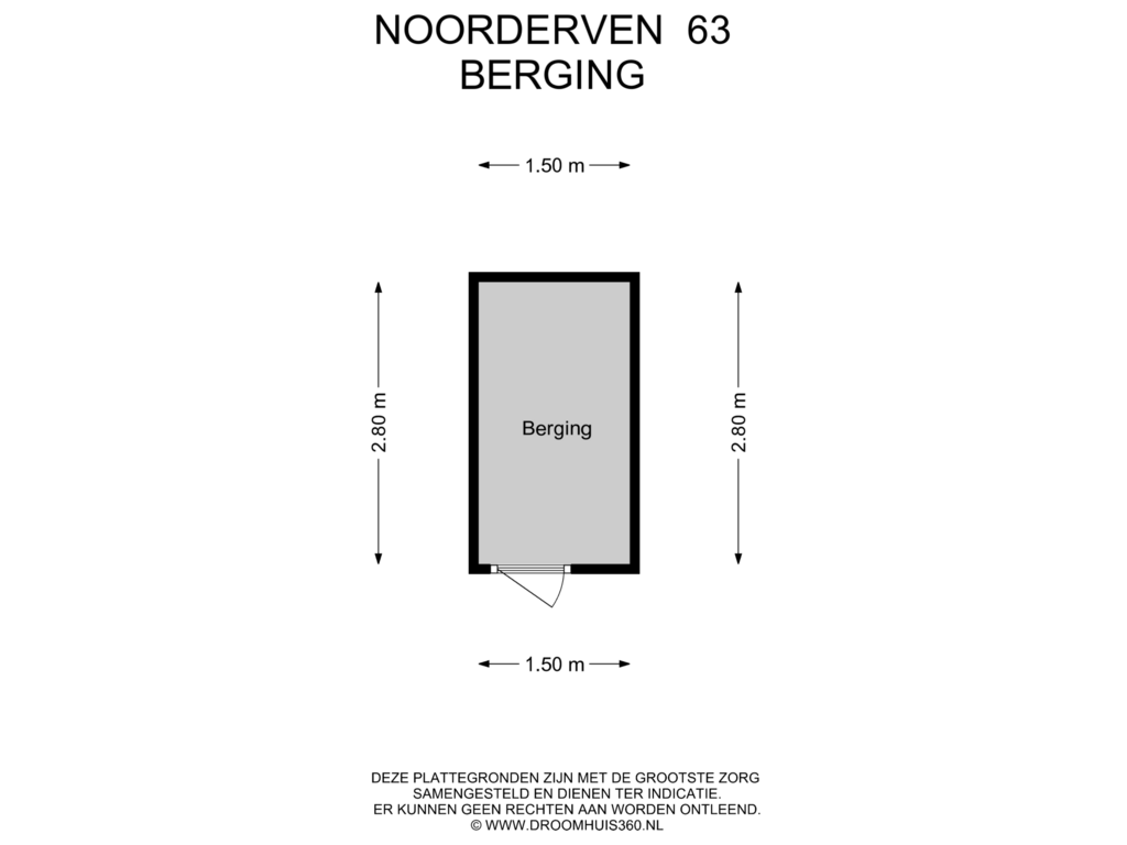 Bekijk plattegrond van Berging van Noorderven 63