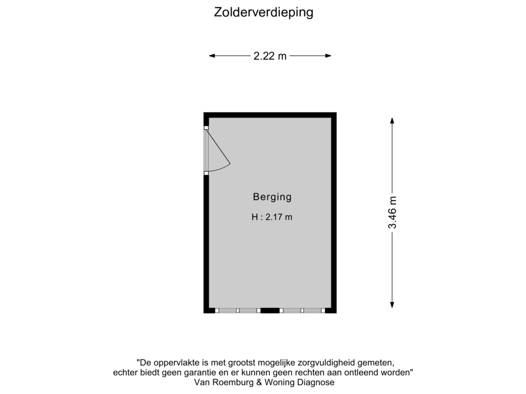 Bekijk plattegrond van Berging van Aalsmeerweg 37-2